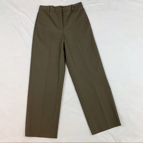 Theory high waist straight pants in stretch chino - Picture 3 of 12